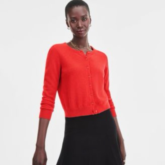 NEW Macy’s Cashmere Charter Club Women's Crewneck Cardigan Size XL - Picture 2 of 4